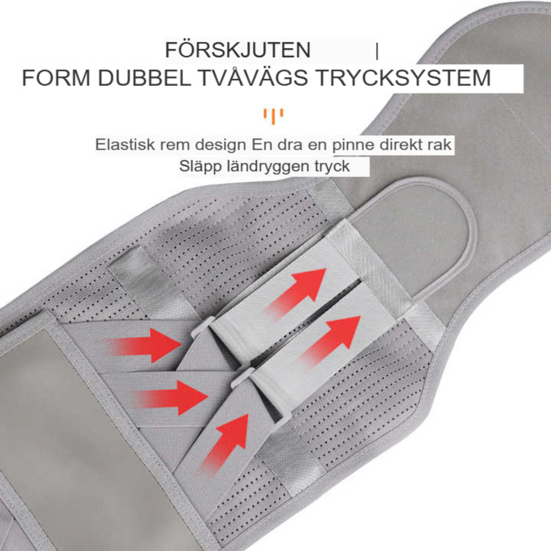 Ultra Stöd Ryggstöd med Stålplatta | Förbättrat Ländryggsstöd