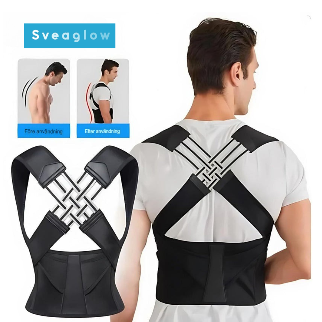PosturePro Ryggstöd | Ergonomisk Hållningskorrigerare & Smärtlindring