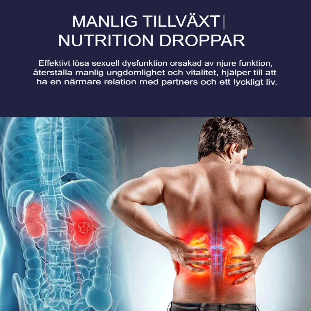 PowerBoost Manlig Tillväxtdroppar | Förstärkt Styrka & Vitalitetsformel