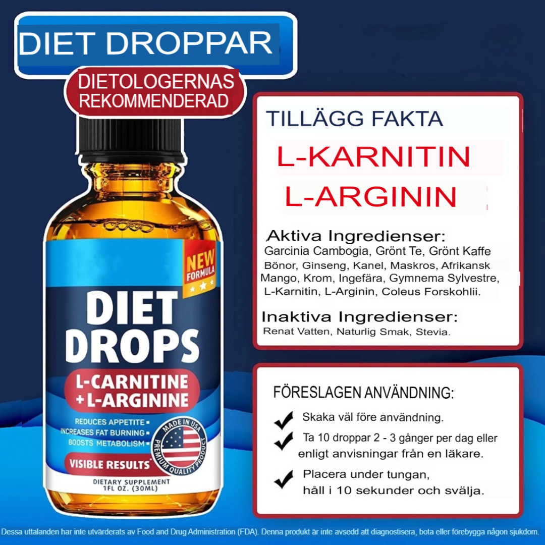 Keto Boost Dietdroppar | Aptitkontroll & Metabolismförstärkare