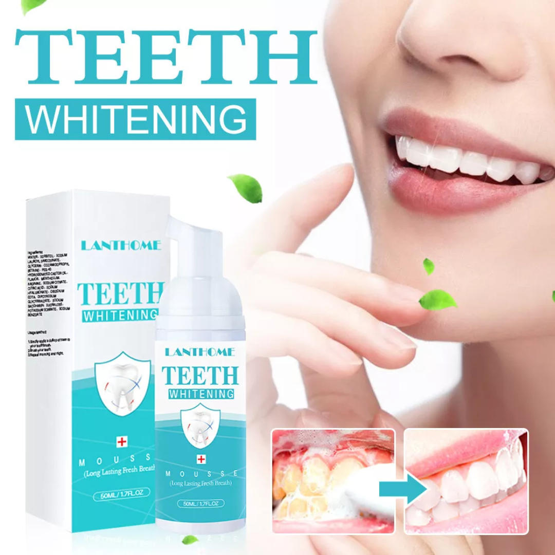 BrightSmile Vit Skum | Omedelbar Tandblekning & Fräsch Andedräktsformel