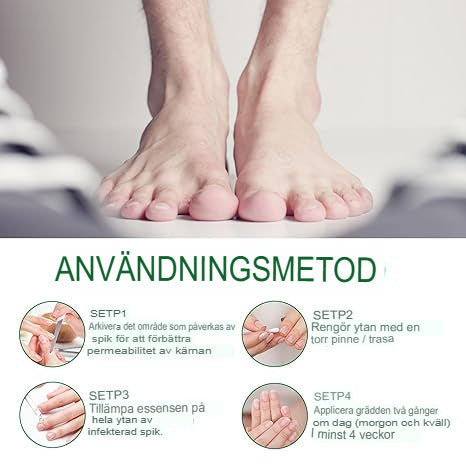 7 Dagars Ingefära Nagelsvampbehandling | Helt Naturligt Antisvamp-Serum för Hand- och Fotvård