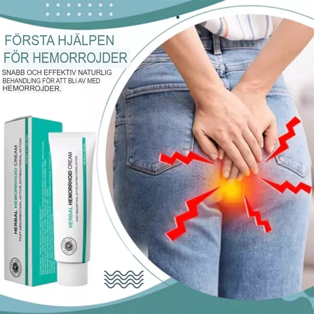 Herbalt Lindrande Hemorrojd Kräm | Naturlig Lugnande Behandling för Snabb Lättnad