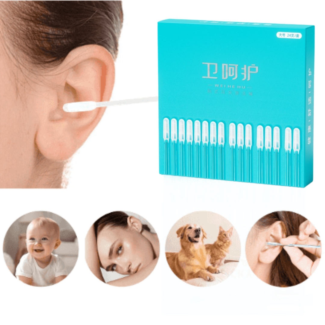 EarGenie - Deluxe Rengöringsverktyg för Öron | Mjuka Harssvabb för Säker Öronvård