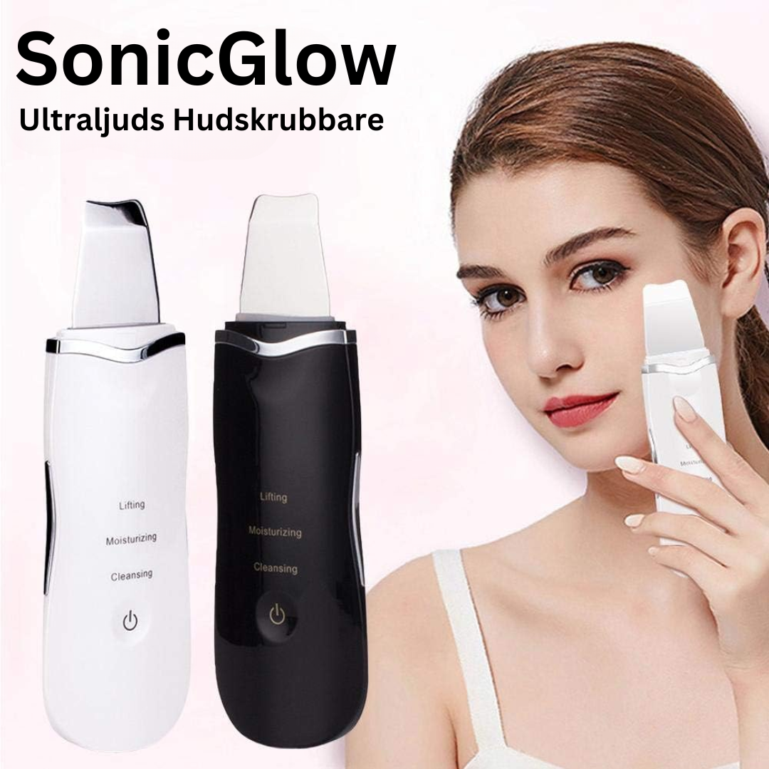 SonicGlow - Ultraljuds Hudskrubbare | Djuprengörande Porrengöring