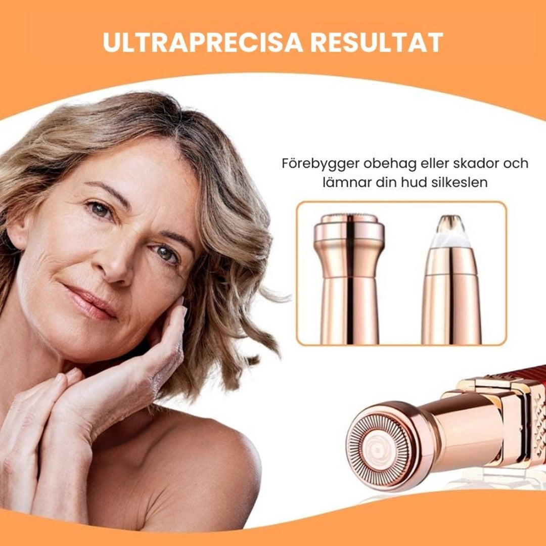 BrowLux - Precisionsögonbrynstrimmer | USB-laddbar 2-i-1 Ansiktshårtrimmer