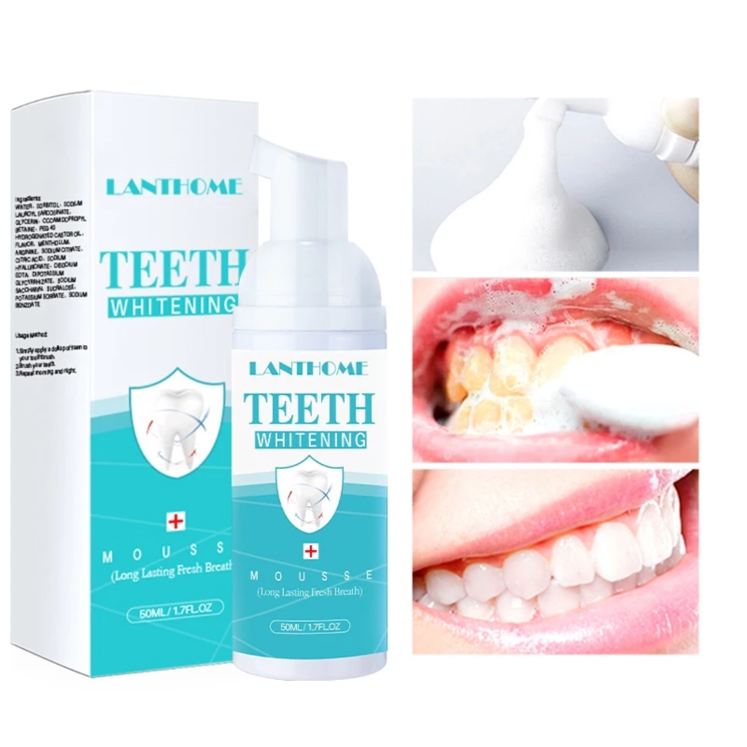 BrightSmile Vit Skum | Omedelbar Tandblekning & Fräsch Andedräktsformel