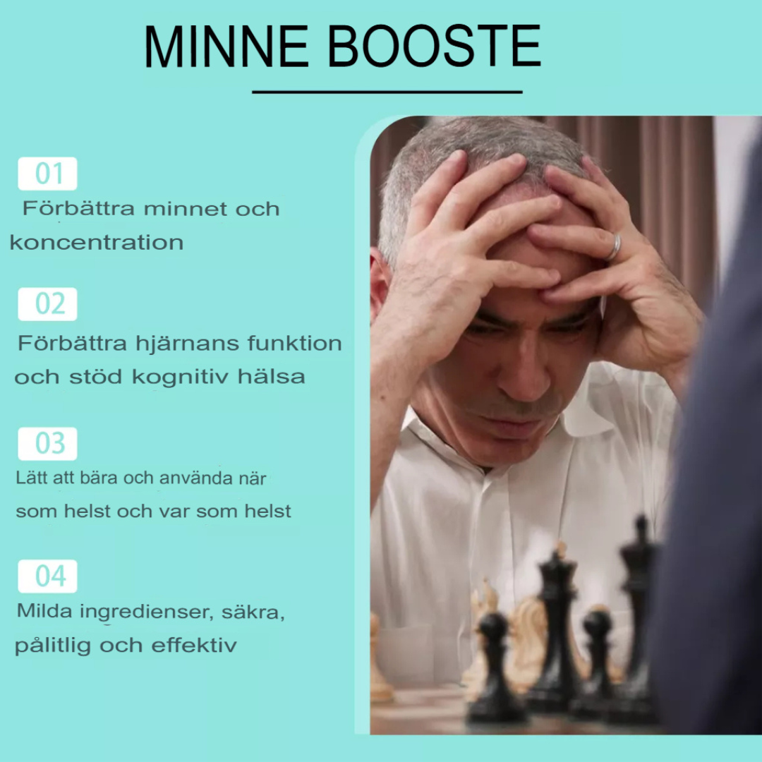Googeer Memory Booster | Naturlig Hjärnförbättrare för Förbättrat Fokus och Klarhet