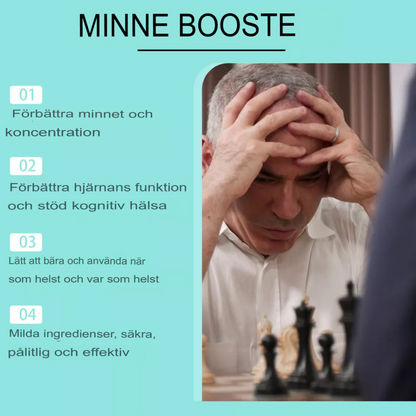 Googeer Memory Booster | Naturlig Hjärnförbättrare för Förbättrat Fokus och Klarhet