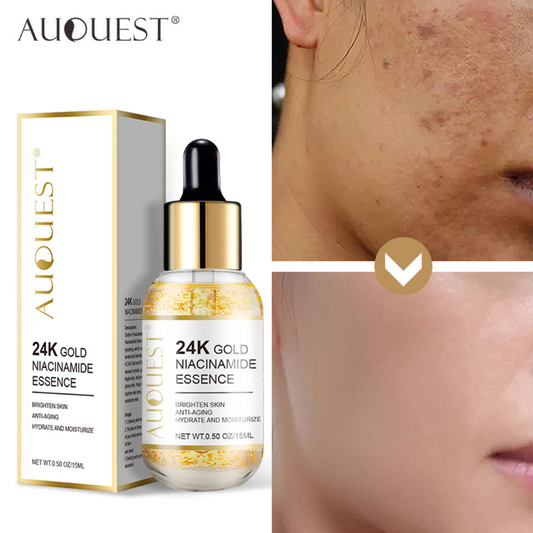 GoldElixir 24K Guld Niacinamid Anti-Aging Serum | Ungdomlig Lysterförhöjare