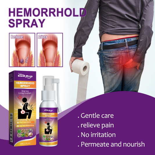 Snabblindring Hemorrojdspray | Eliminerar 90% av Smärta, Bränning & Obehag på 3 Dagar
