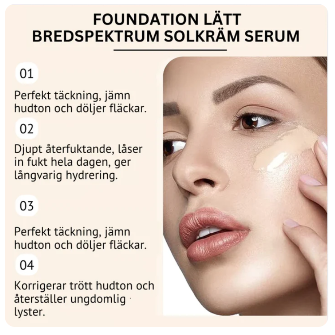 FlawlessRadiance 4-i-1 Foundation | Återfuktande, Hållbar Lyster för Jämn Hudton