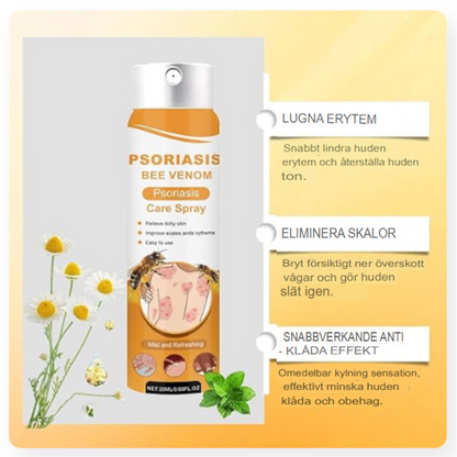 BeeSooth - Psoriasis Lindringsspray | Snabbverkande Biveneformel