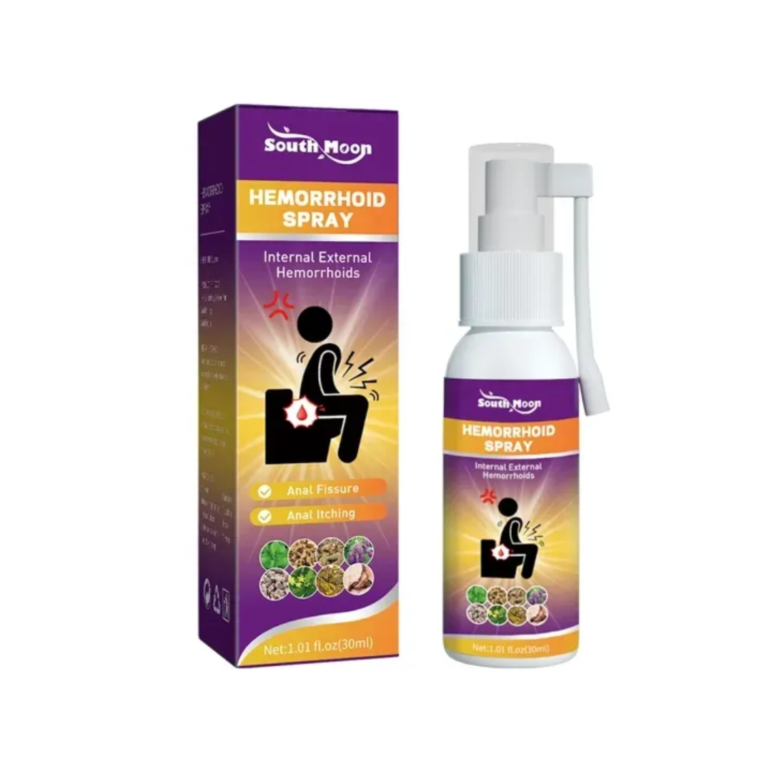 Snabblindring Hemorrojdspray | Eliminerar 90% av Smärta, Bränning & Obehag på 3 Dagar