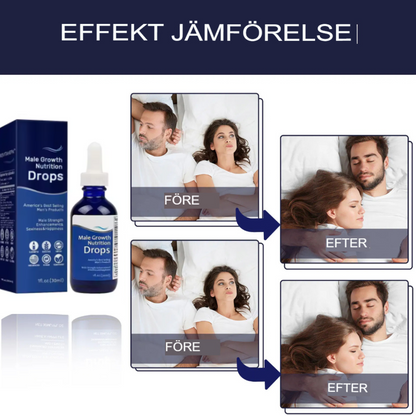 PowerBoost Manlig Tillväxtdroppar | Förstärkt Styrka & Vitalitetsformel