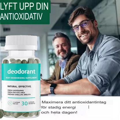 90-Kapslar Kroppsdeodorant Tillskott | Naturlig Lukt Kontroll