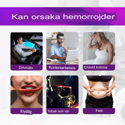 Snabblindring Hemorrojdspray | Eliminerar 90% av Smärta, Bränning & Obehag på 3 Dagar