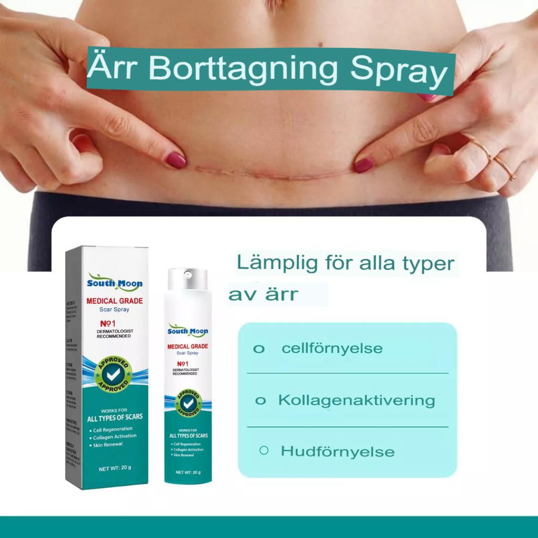Avancerad Spray för Ärrborttagning | Snabb Läkning & Hudreparation