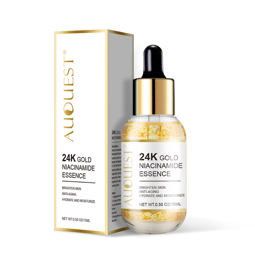 GoldElixir 24K Guld Niacinamid Anti-Aging Serum | Ungdomlig Lysterförhöjare