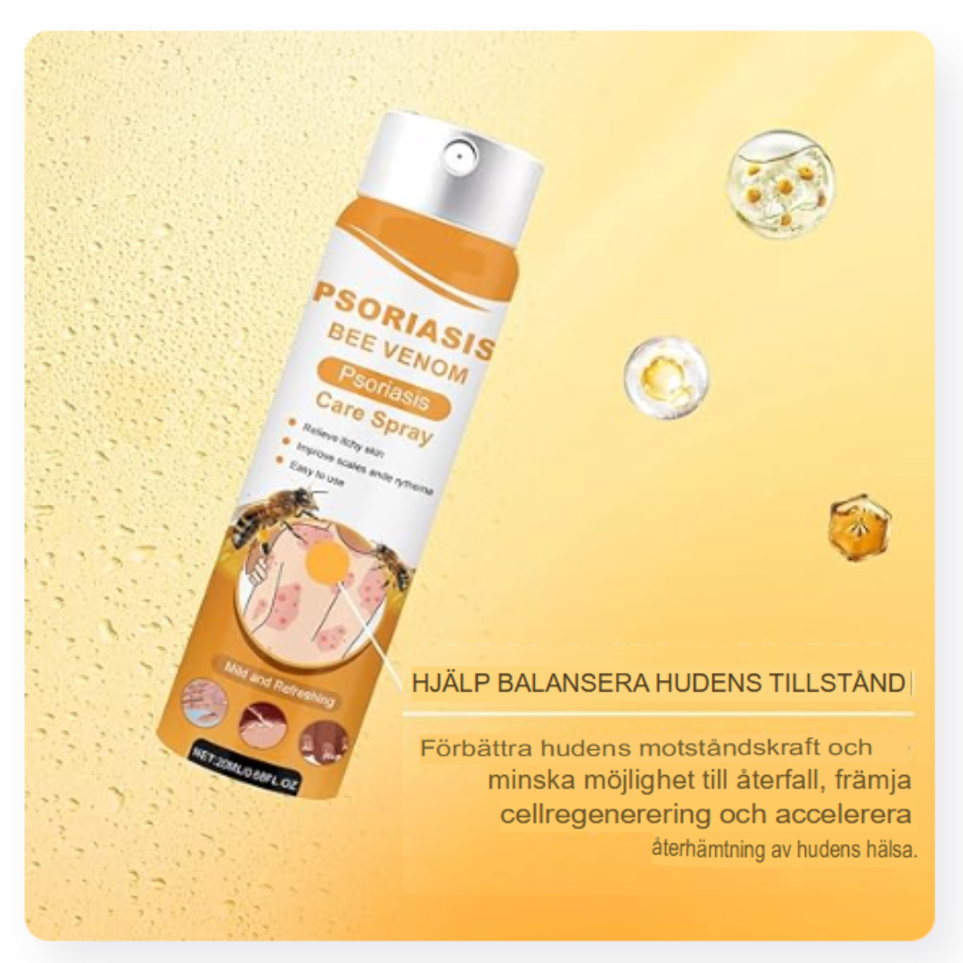 BeeSooth - Psoriasis Lindringsspray | Snabbverkande Biveneformel