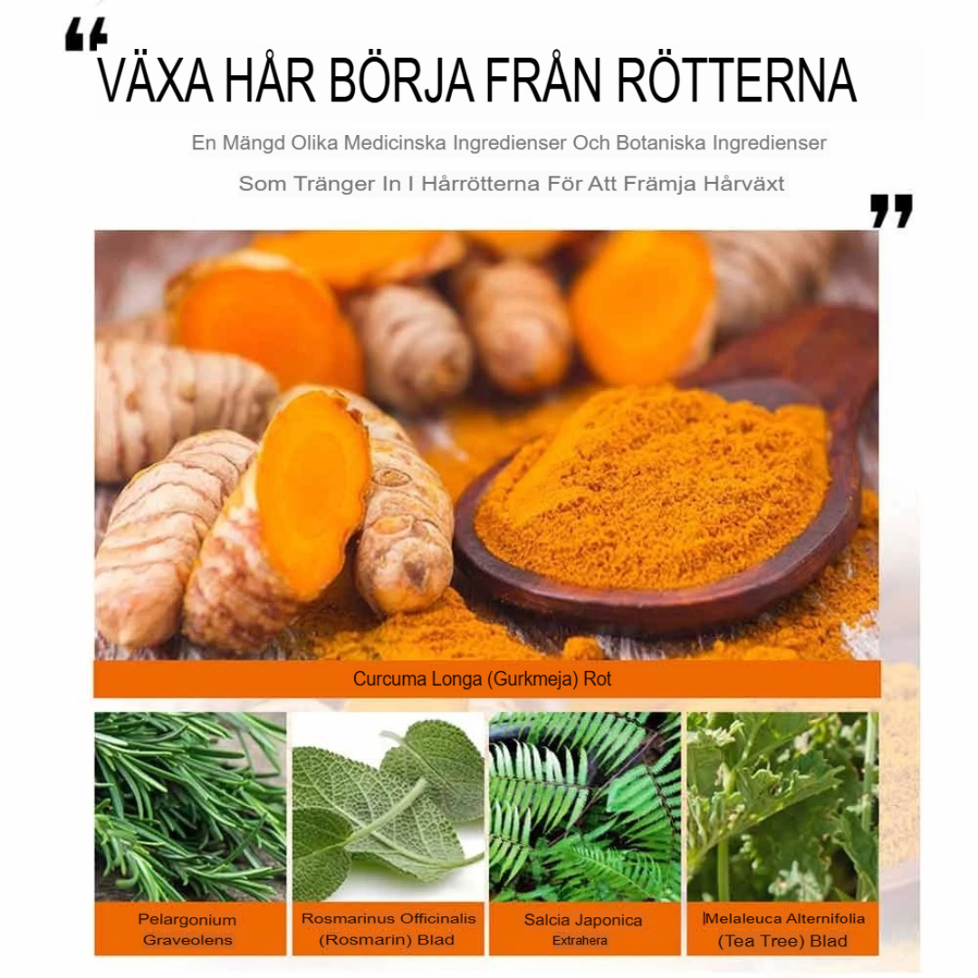 DenseFlow - Essentiell Hårväxtolja | Naturlig Lösning för Tätare Hår